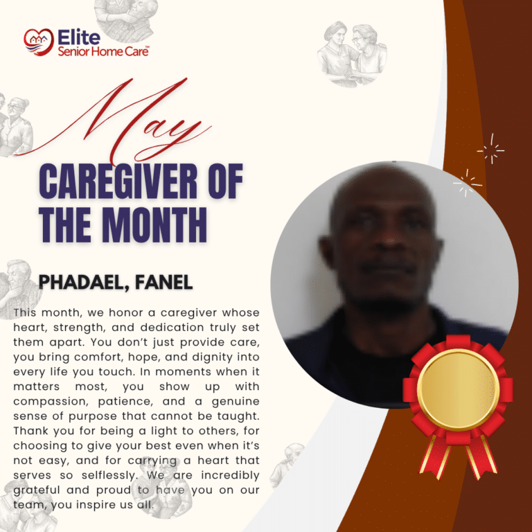 Celebrating compassionate care from Fanel Phadael this May.
