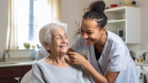 Personal care at home helps seniors maintain familiar bathing and grooming routines with dignity.